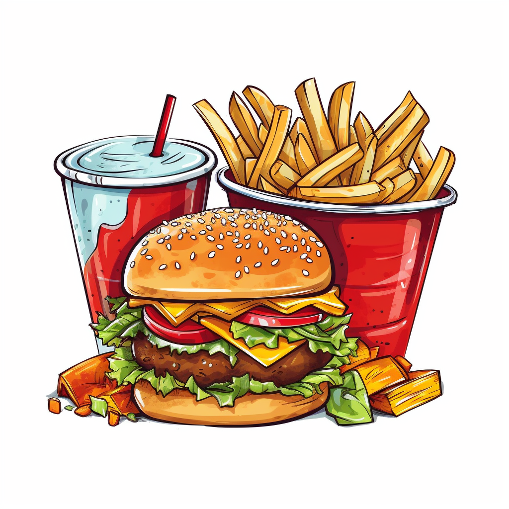 fast food clipart