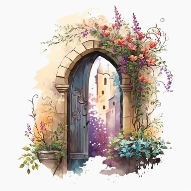 Door of a castle with flowers watercolor art style clipart. If you are looking for a beautiful watercolor art style clipart of a castle door with flowers, you may be interested in the options available on Freepik and Vecteezy. On Freepik, you can find a premium vector illustration of a castle with flowers in a watercolor art style [1]. This premium asset can be downloaded as an eps or jpg file, and offers unlimited access to over 40 million premium assets. Alternatively, Freepik also offers a ra