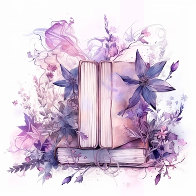 witch magical book decorated with flowers , in the style of mystic mechanisms ,pencil art illustrations, Isolated white background, reimagined by industrial light and magic, lith printing, illusory images, watercolor clipart, very subtle purple tones, , ,