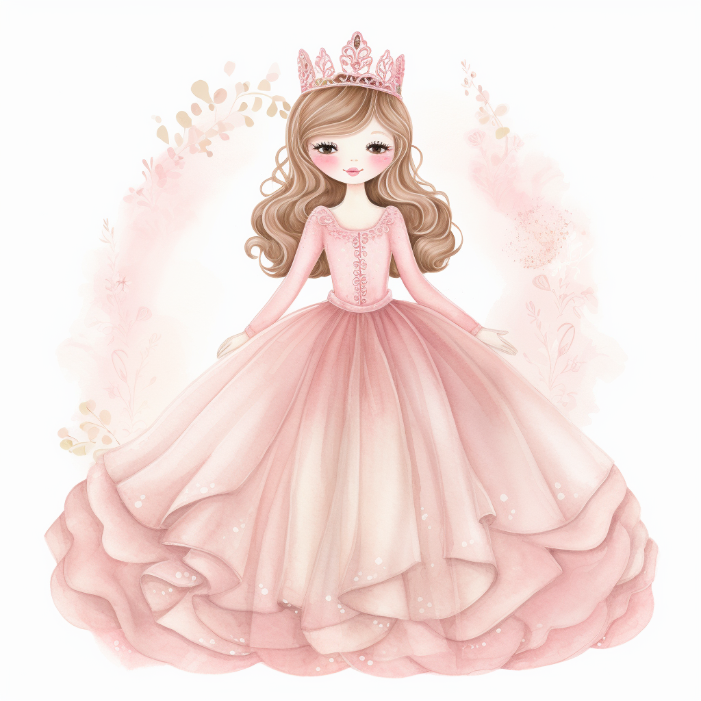 .''princess hellen full body watercolour clipart high quality'' smile ...