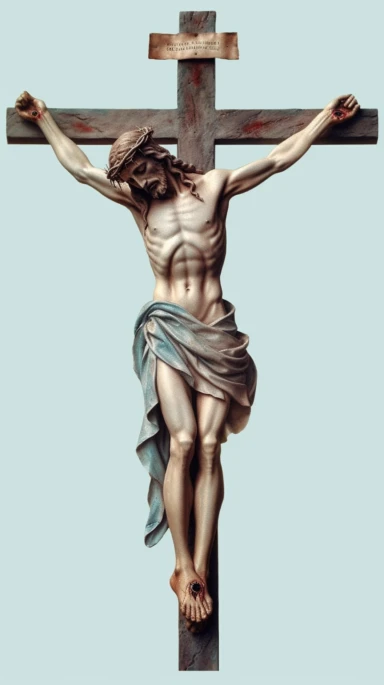 Clipart of Jesus Christ on a cross