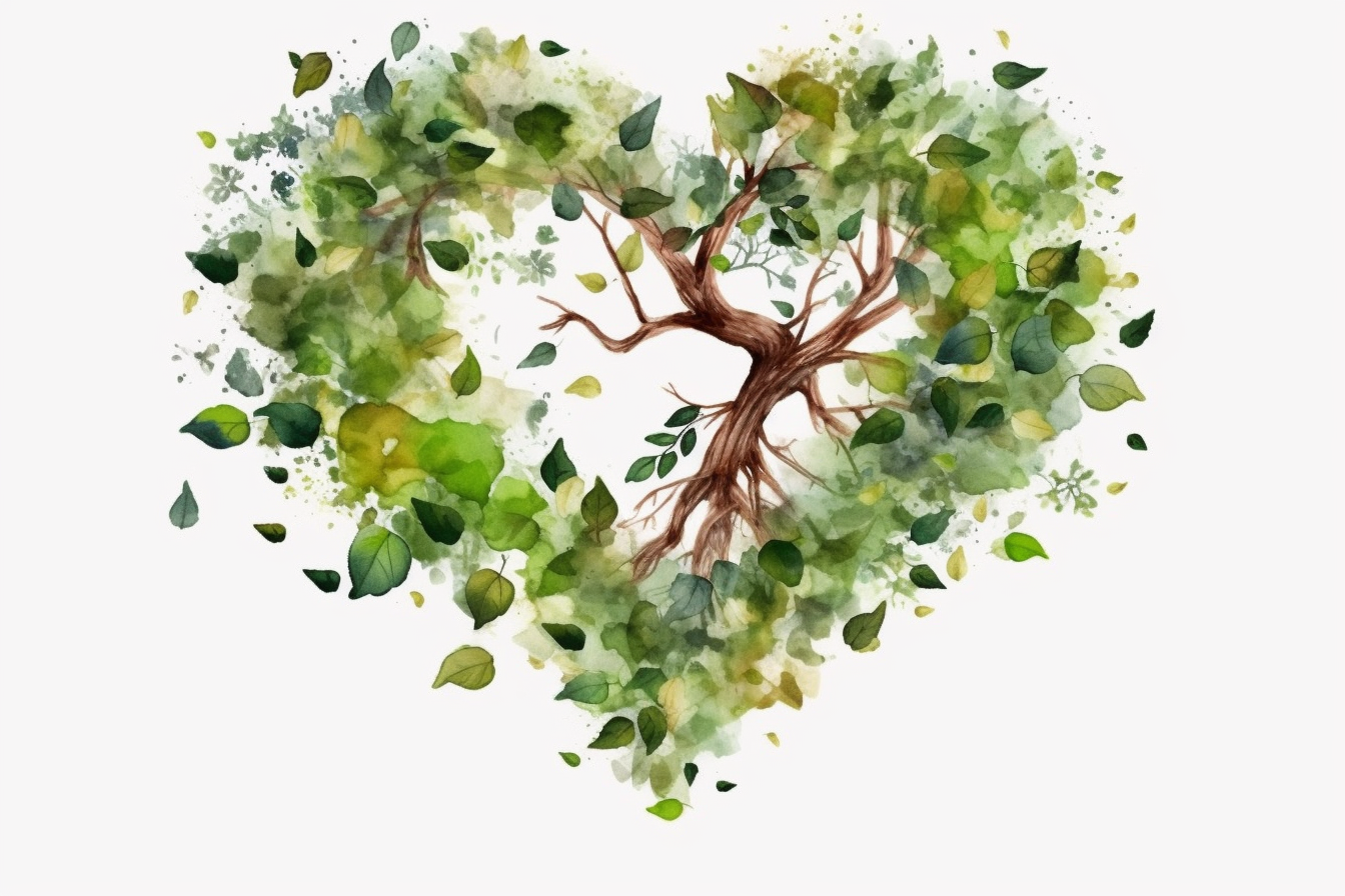 hearts tree cliparts