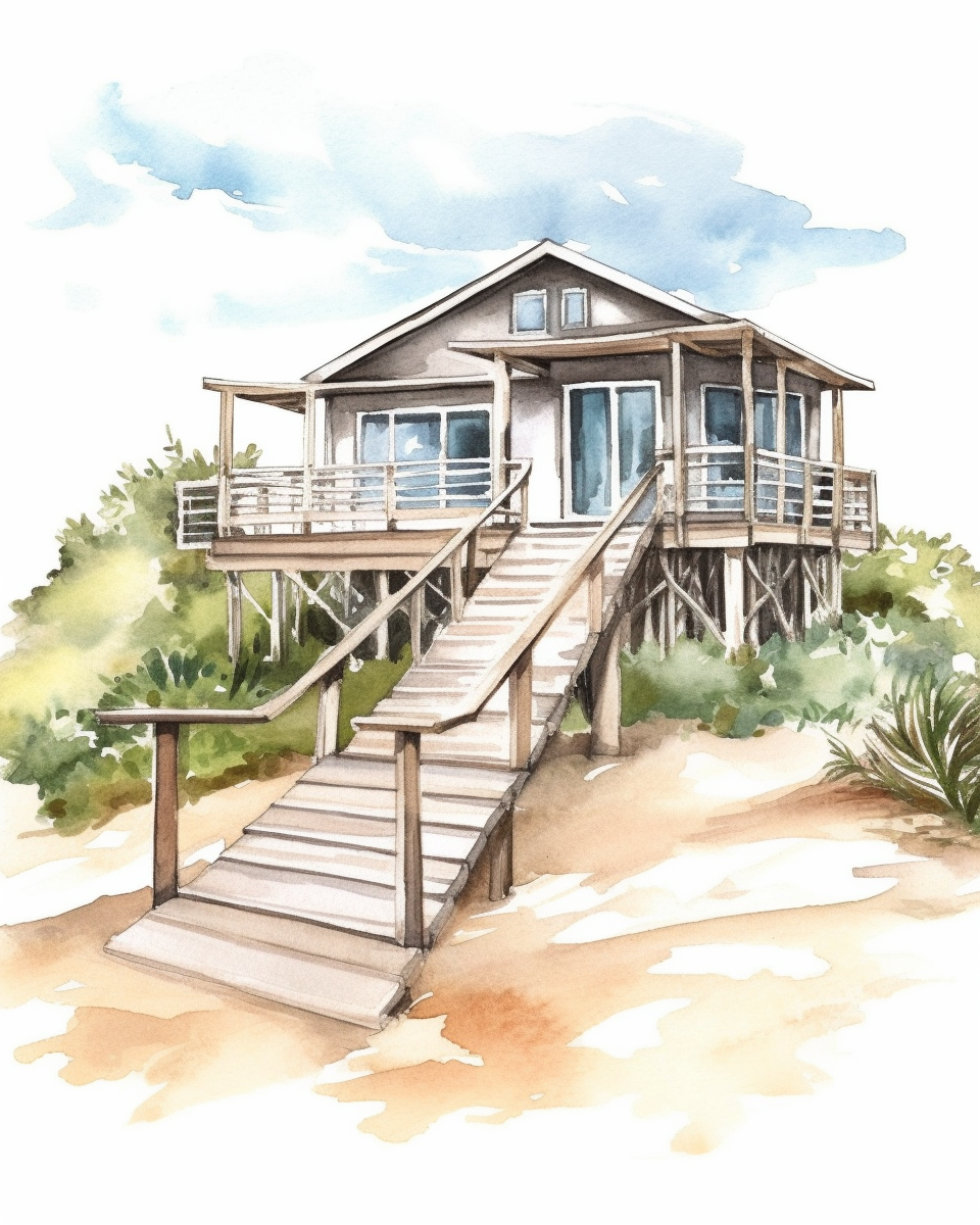ocean house cliparts