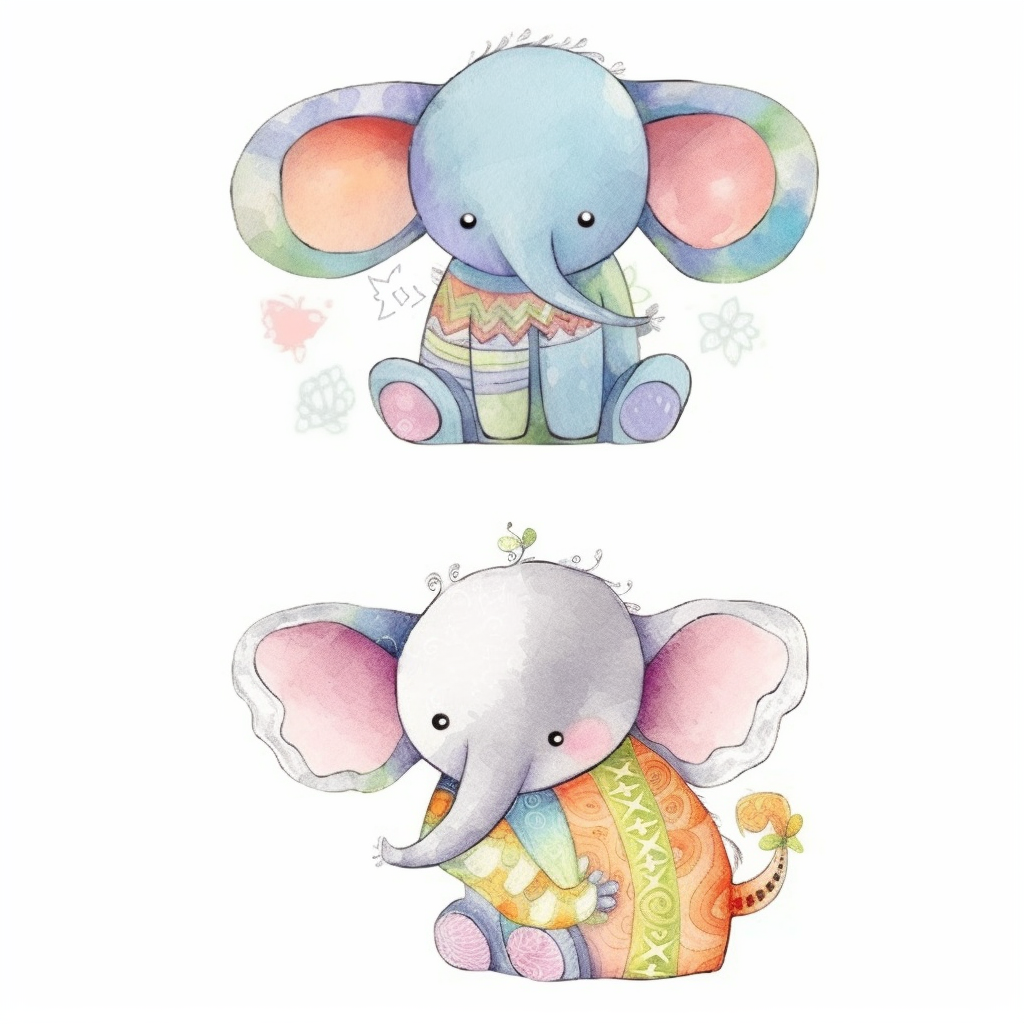 elephant toy cliparts