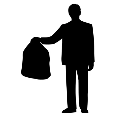 minimalist, trash bag pictogram, one color, vector illustration, simple, basic, vector, digital artwork, clipart, on completely white background, simplified vector illustration,