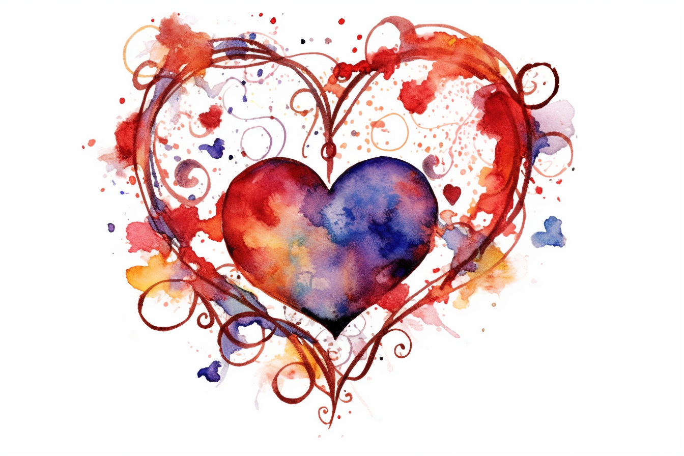intertwined hearts cliparts