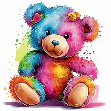 vivid teddy bear clipart