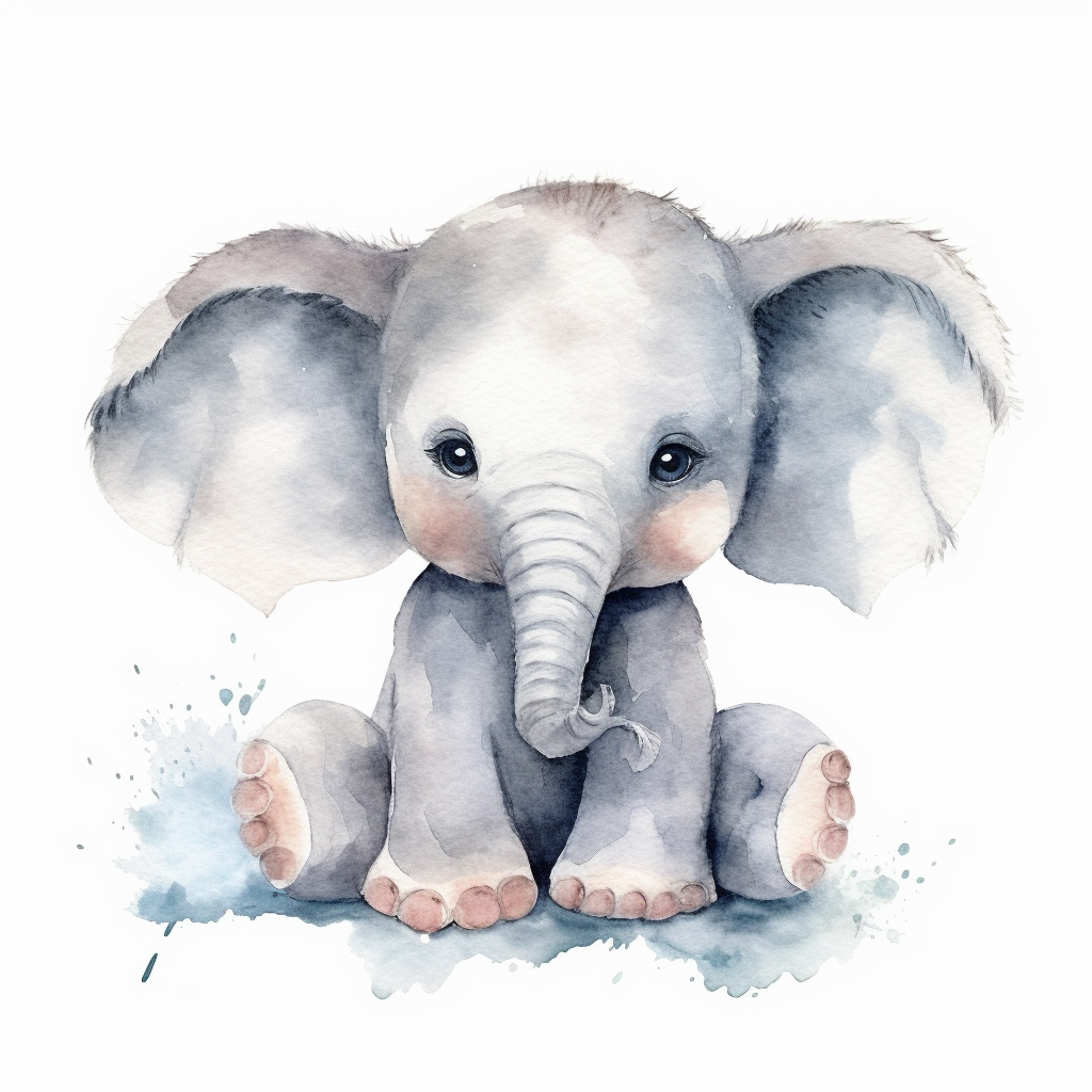 baby elephant cliparts