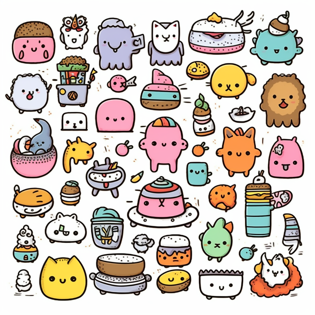 doodle drawing cliparts