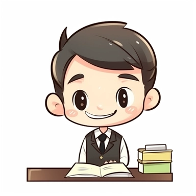 happy cute Booking Clerk face, cartoon, clipart, mascot, isolated on white background
