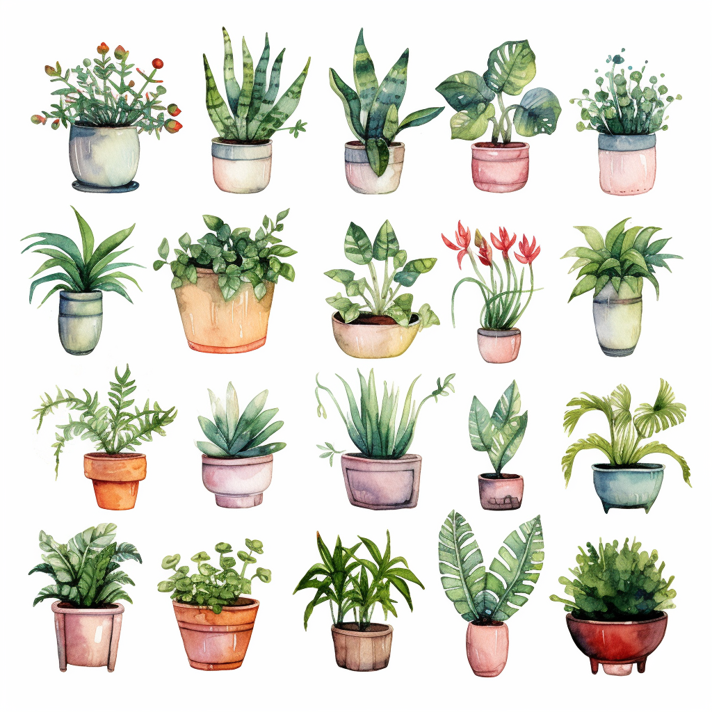 house plant cliparts