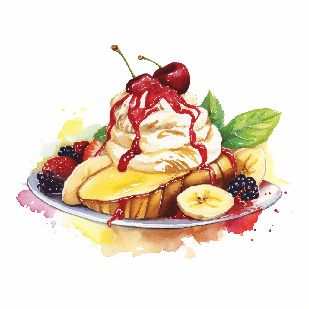 banana split clipart