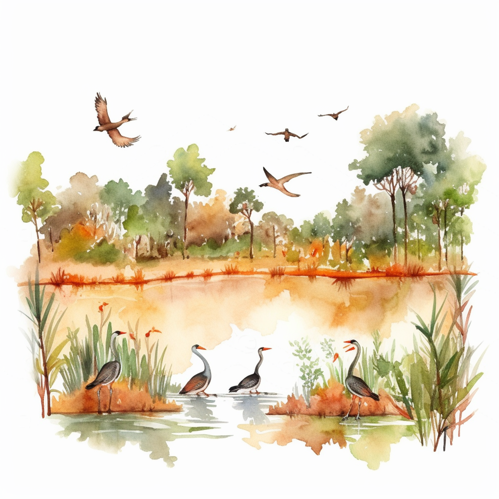 hunting scene cliparts
