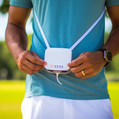Imagine being in the middle of a hot summer day, working outdoors or hiking up a trail. The sun is bearing down on you, but you don't have to worry about the heat. You have the square-shaped Breeze EZ Portable Waist Clip Fan & Power Bank clipped to your waist or hanging around your neck. This handy device not only provides a refreshing, customizable breeze but also has the ability to charge your phone or other electronic devices with its built-in 6000mAh power bank. Now, pause for a moment and p