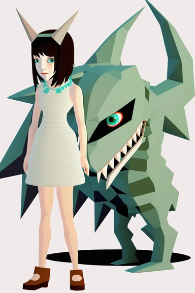 Glimpse A shape-shifting creature beautiful young woman deviantart, no gradients, pixabay by Verónica Ruiz de Velasco, Marie Angel, cartoon, pop art, full_body, Muggur, Bálint Kiss, lineless, Daphne Fedarb, vector art, clipart, Lü Ji, Melissa A. Benson, Li Chevalier, Randy Vargas, Rumiko Takahashi, Karl Bryullov, Nara Yoshitomo, Hugh Hughes