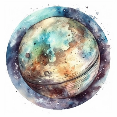 Detailed Illustration of a Planet, galaxy core, galaxy, universe core, universe elements, star gaze, amazing, beautiful, amazing , detailed , watercolor, 2d game art, isolated on white background, clipart