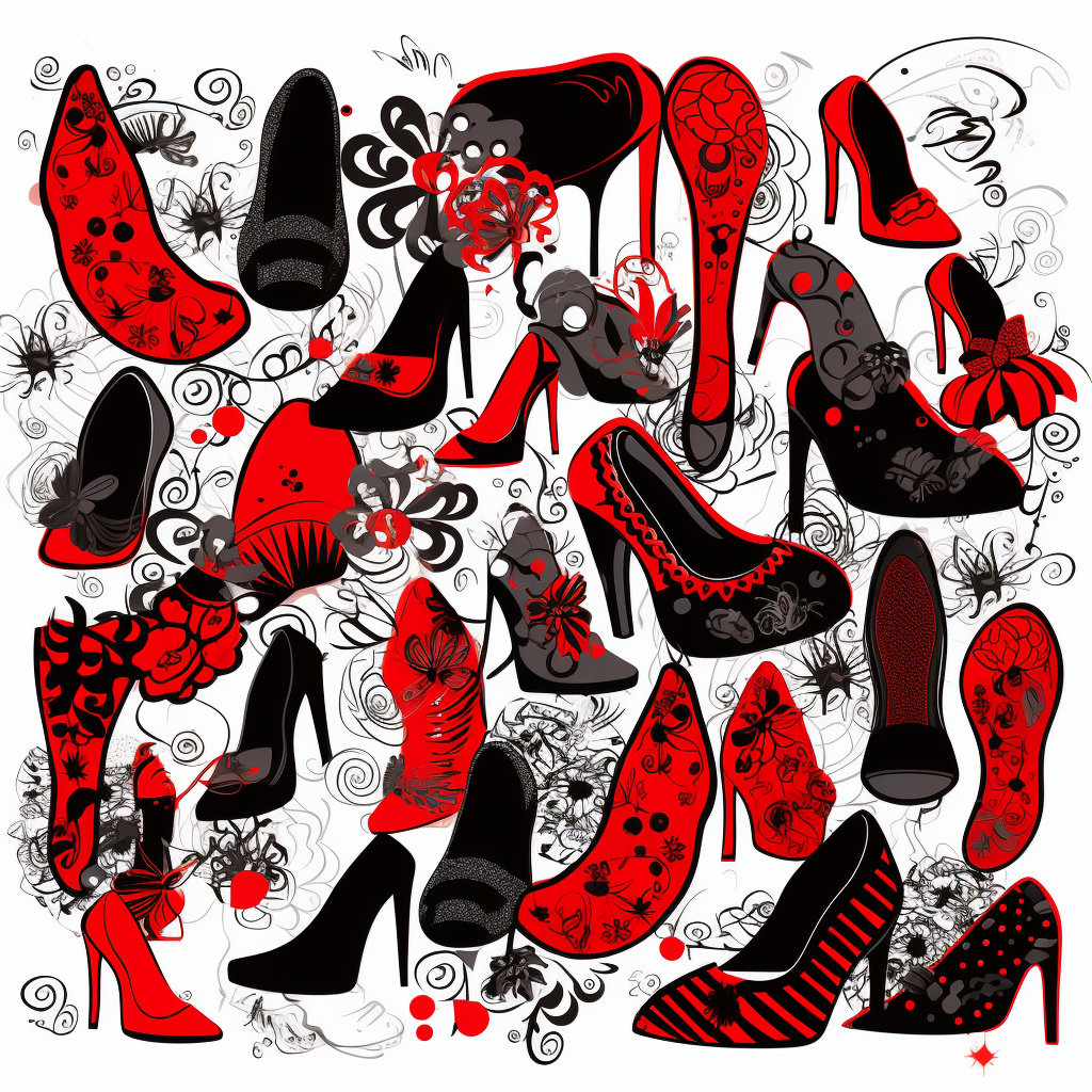 black shoes cliparts