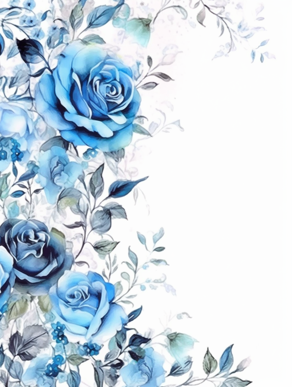 blue rose cliparts