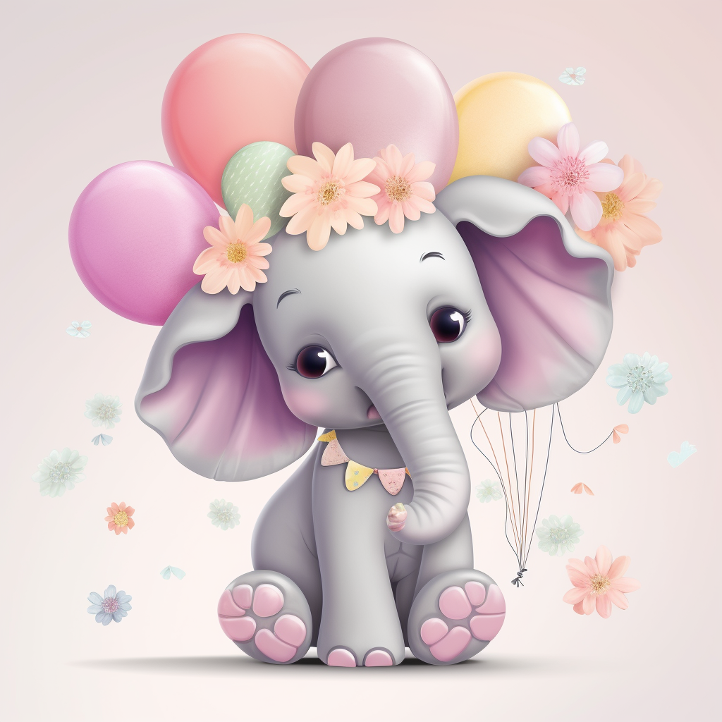 elephant reflection cliparts