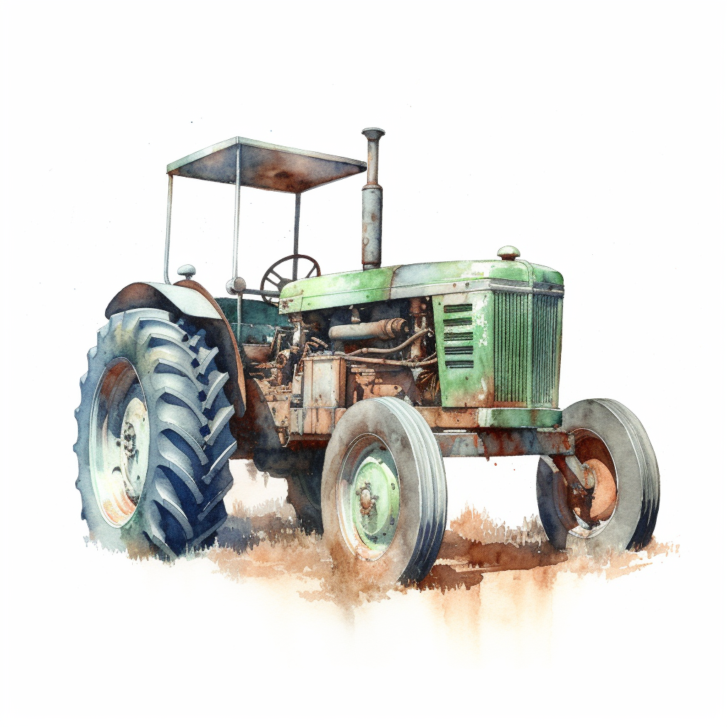 farm tractor clipart