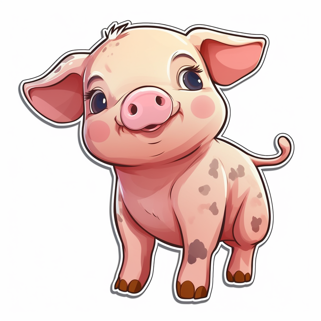 cartoon pig clipart