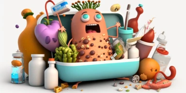 3D Cartoon clipart mascot in form of vegetables hospital full of tubes and receiving artificial nutrition by tube,transparent background, 128K super mega pixel, insane detail, hyper-detailed, with huge details,UHD, 8K