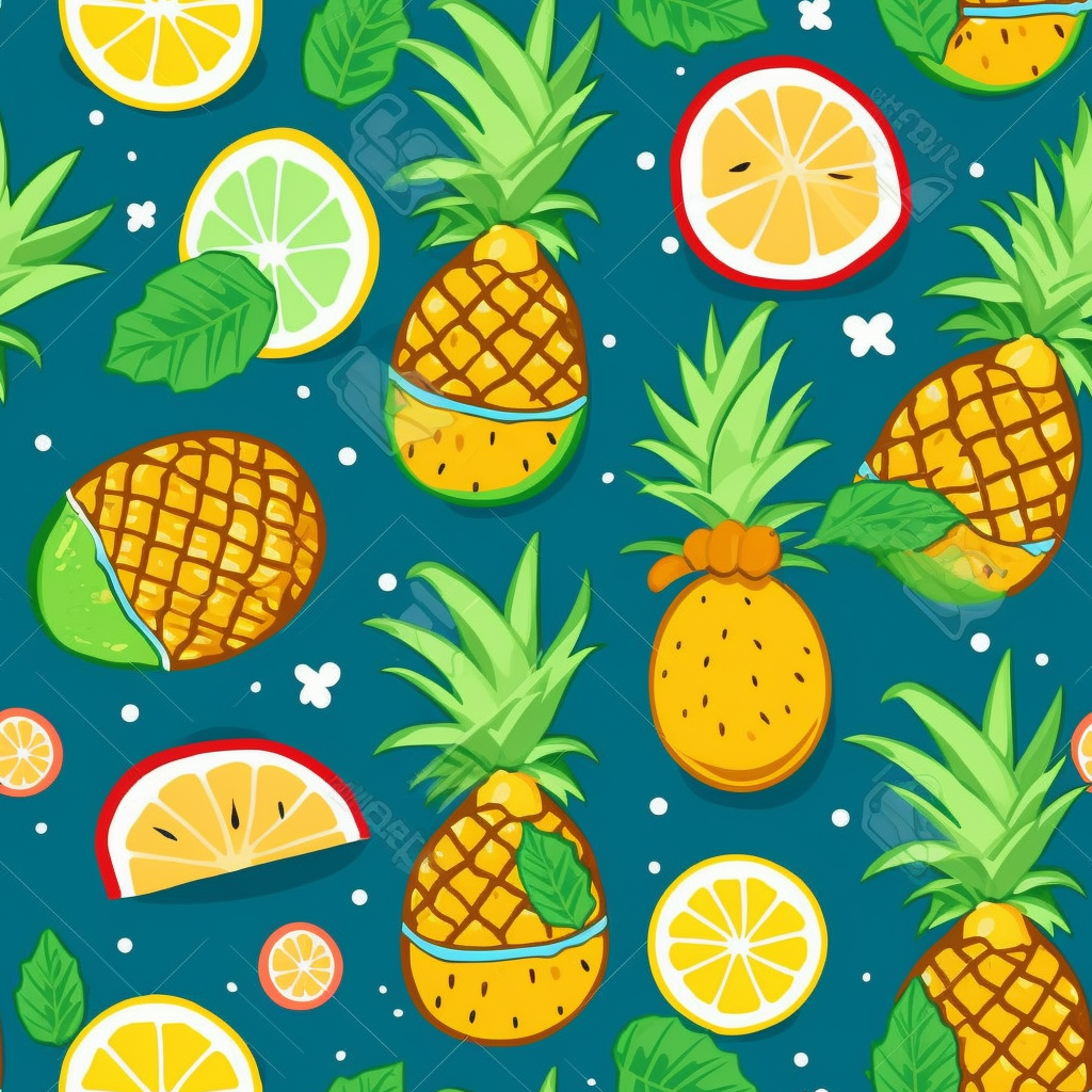 cartoon pineapple cliparts