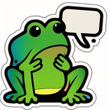 create a sticker with one frog on it. base it on these keywords: create 1 sticker brilliantly colored frogs separated frog stickers based on these keywords: stickers, black outline, stickers, colorful, lots of green too, 2d vector illustration sticker phone case stickers book journal stickers tiny stickers luggage stickers stickers skateboard stickers stickers goth stickers anime stickers laptop anime decal stickers spooky stickers thank you stickers printable frog sticker frog stickers cute fro
