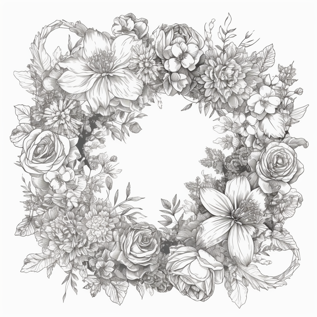 filigree flower cliparts