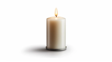 Candle cutout isolated on white background with clipping path, photo-realistic, ultra sharp, simplicity, higher coherence, minimalism, ultra detailed, hyper realistic details, beautiful, modern, OC rendered, 32k uhd , insane details, intricate details, Photoshoot, Depth of Field, captured with Phase One XF IQ4 camera , 200 Mega Pixel lens,