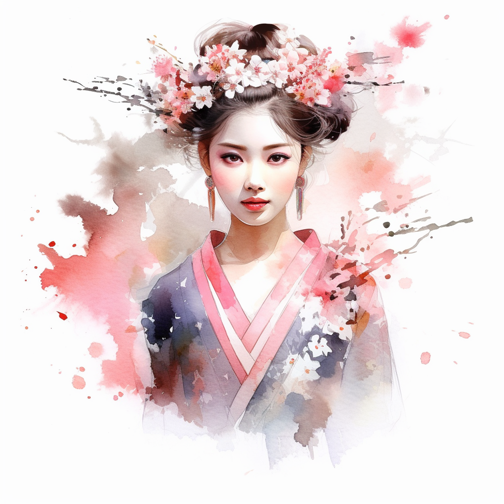 geisha cliparts
