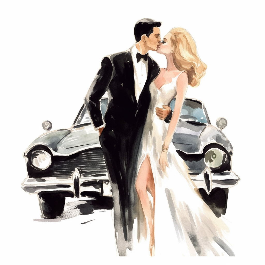 black and white car clipart