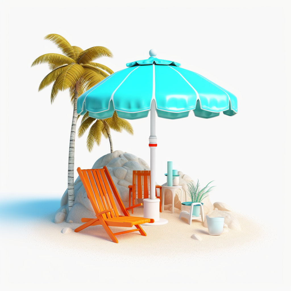 beach chair clipart