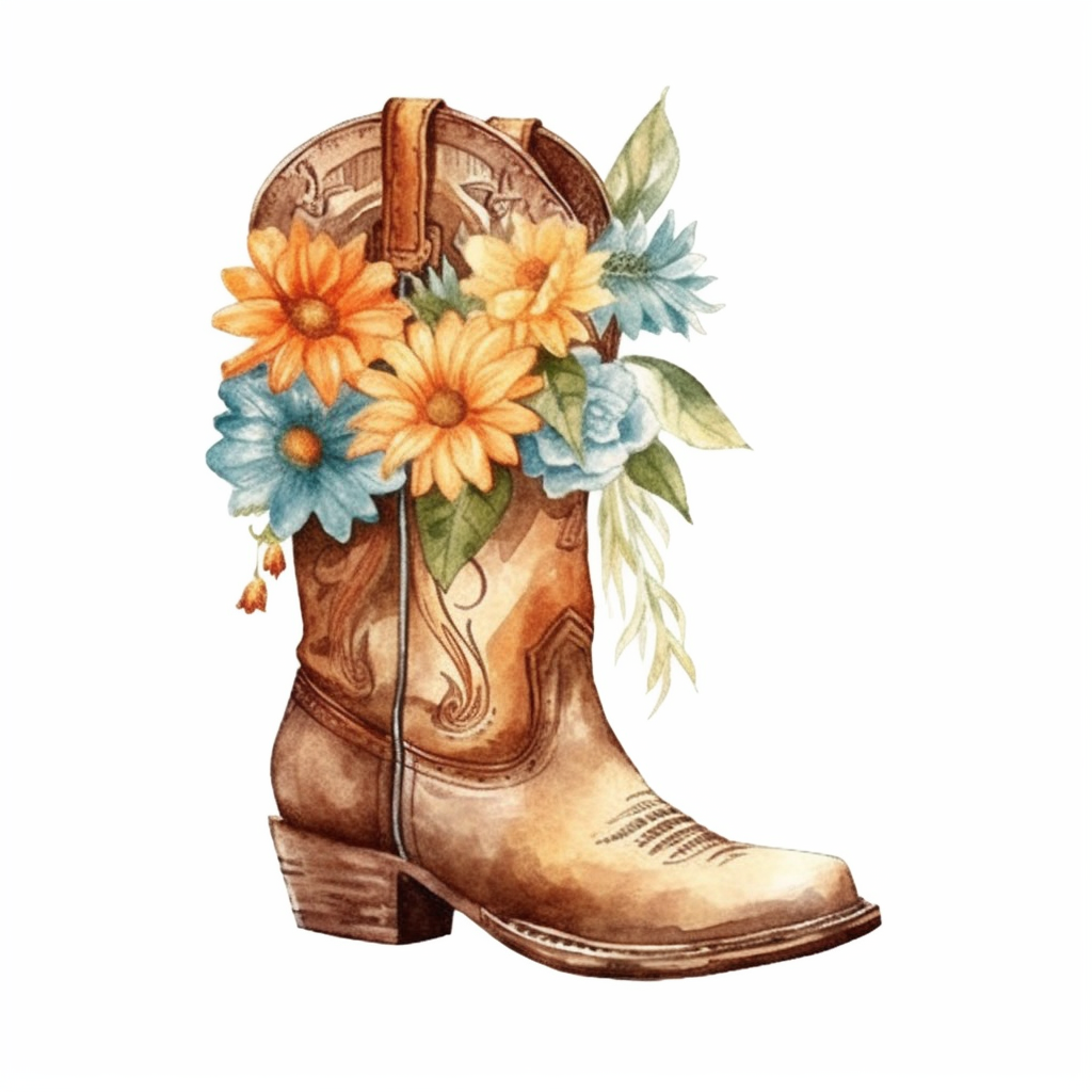 cliparts western boot