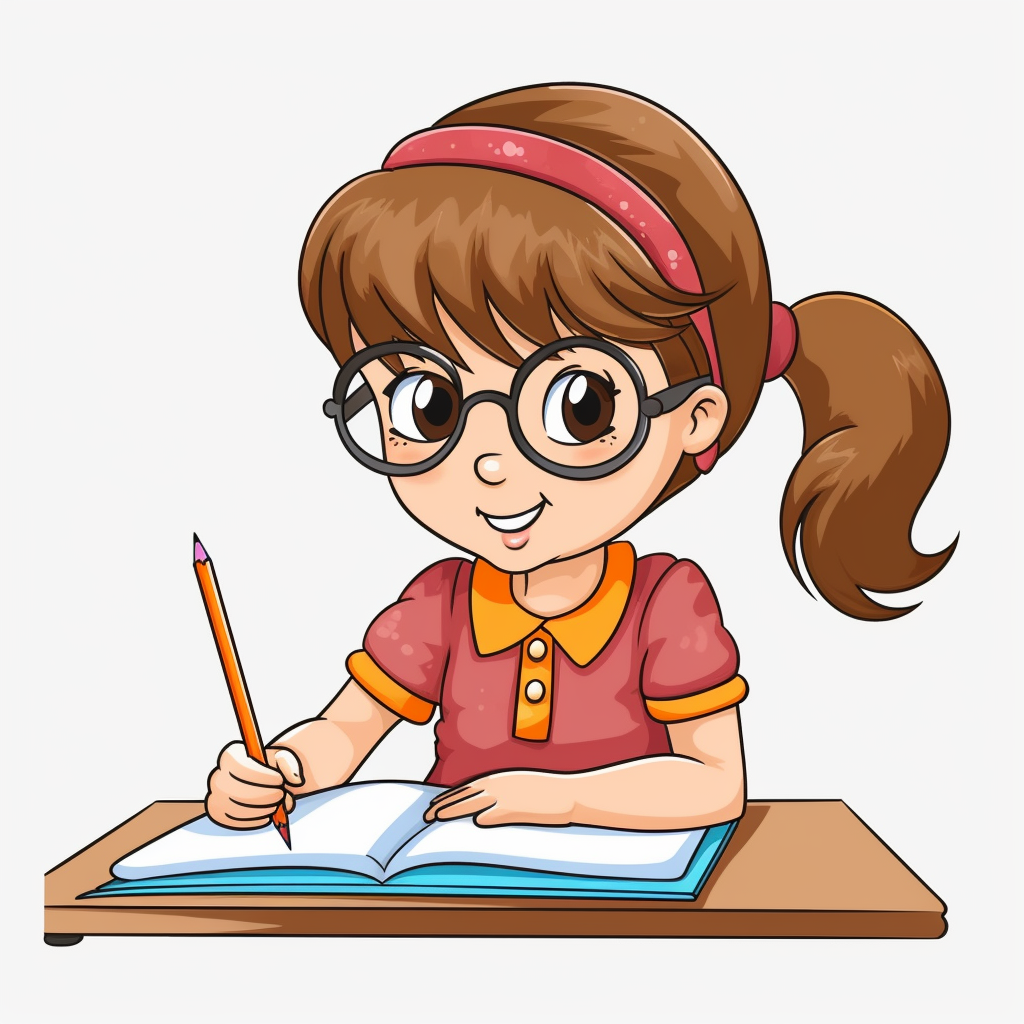 girl learning clipart - Clip Art Library