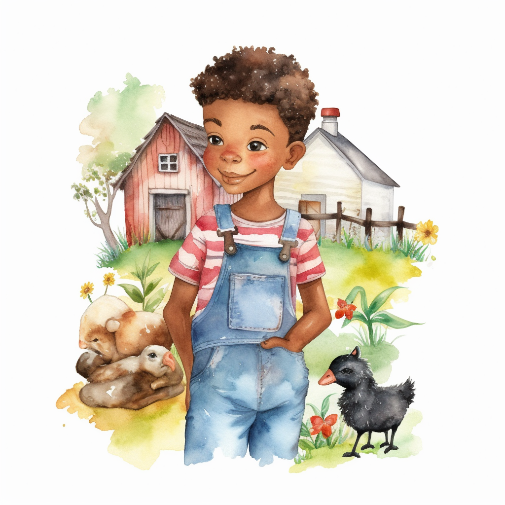 boy farming cliparts