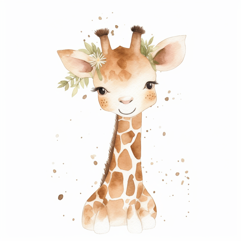 cute giraffe clipart