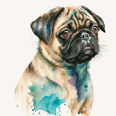 cute watercolor pug clip art you want can be found in the web search results. [1] offers a selection of unique or custom handmade pug watercolor clip art pieces that are perfect for your project. The pieces are made from high-quality craft supplies and tools, ensuring that you get the best value for your money. You can also check out [2] for more options, as it offers watercolor pug clipart that is also unique and handmade. The environment of the scene in the watercolor pug clip art is depicted 