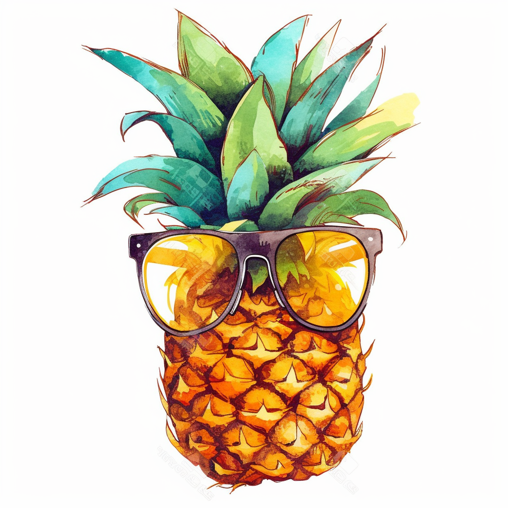 cartoon pineapple cliparts