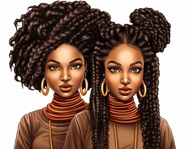 2 girls per grid, Black Girl Magic, Beautiful braided hair styles, Fashion Nova Themed Clipart, Black Girls Magic Clipart, Black Women Clipart, Black Girls PNG, Black Girl Sticker/Planner/Journal/Print Lady boss clipart, Boss Fashion clipart, Fashion Girl Clipart, Boss Girl clipart, Fashion Illustration, Afro lady clipart