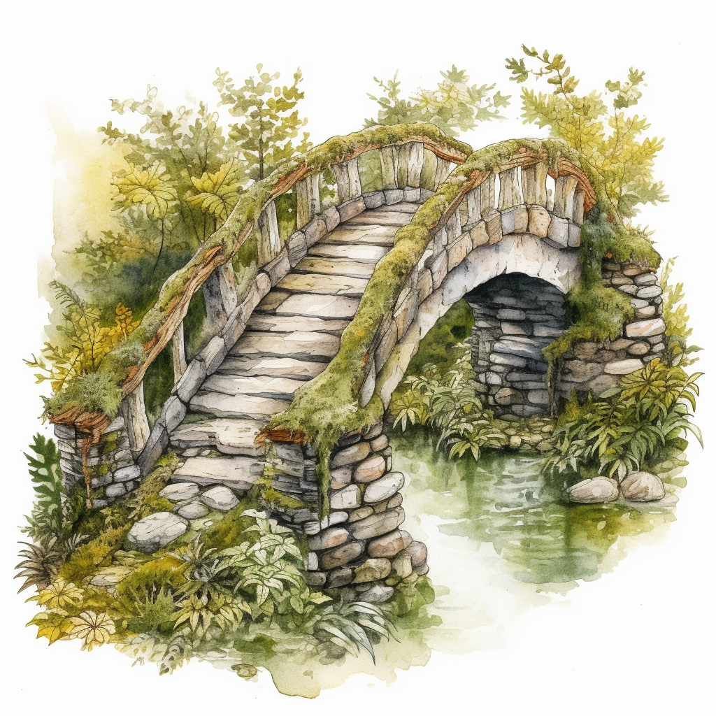 covered bridge cliparts