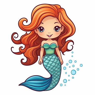 cute mermaid tail svg clipart drawing
