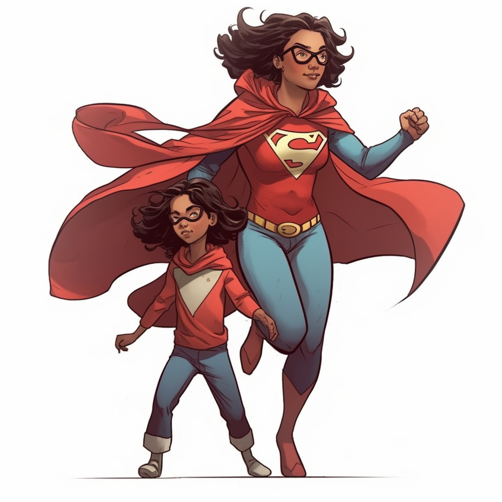 comic superhero cliparts