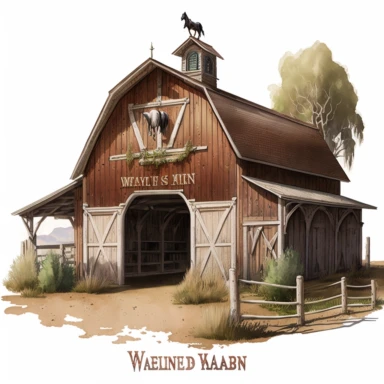 watercolour beautiful western weeden horse ranch barn perfectly detailed beautiful western barn beautifully detailed perfect wooden western barn png image,high resolution,300dpi,graphic clipart,computer graphics