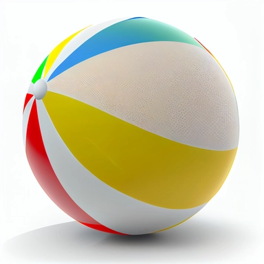 beach ball, clip art, no shadow, hd, 8k, white background, sharp,