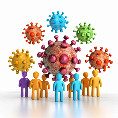 Immunity, education, clip art, whit back ground