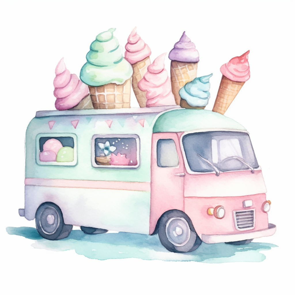 ice cream truck clipart