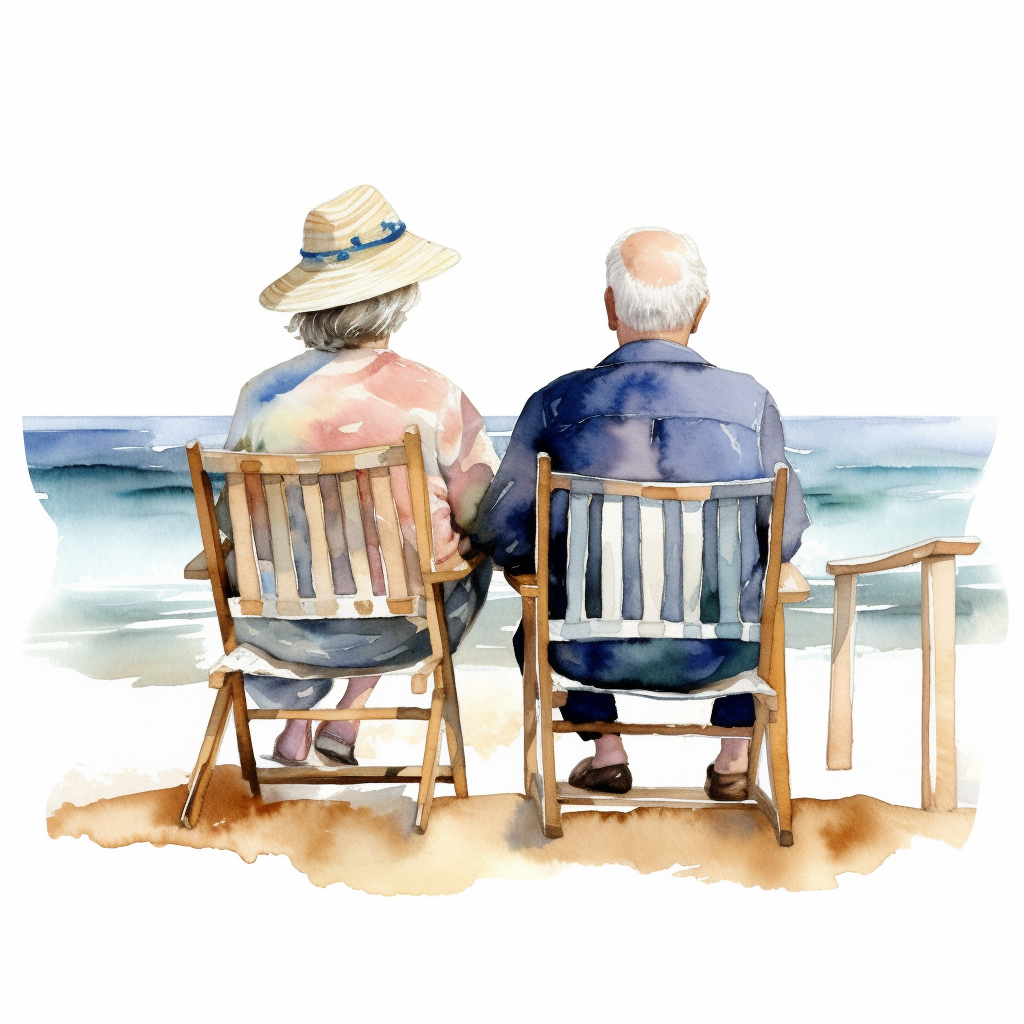 old couple cliparts