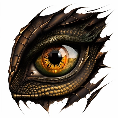 dragon eyes, inside border, clipart