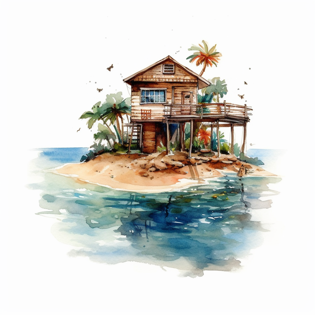 ocean house cliparts